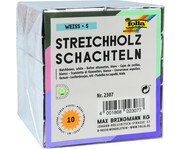 Streichholzschachteln weiß 1