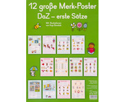 12 große Merk Poster DaZ – erste Sätze 1