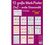 12 große Merk Poster DaZ erste Grammatik 1