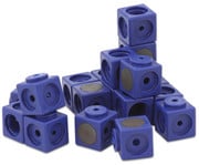 DICK System Riesen Steckwürfel Set magnetisch rot/blau 5