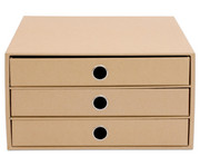 S O H O – 3er Schubladenbox Kraft 3