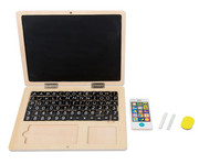 Holz Laptop mit Tafel 2