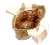 Jute Täschchen mit Innenfolie 10 Stück 2