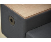 Soft Seating BE SOFT Doppelsitzer mit Tisch grau 7