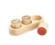 Belohnungs Stempel aus Holz 3er Set 1