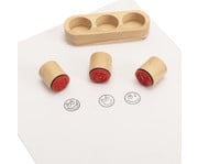 Belohnungs Stempel aus Holz 3er Set 3