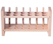 Reagenzglasgestell aus Holz 1
