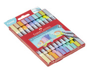 FABER CASTELL Doppelfasermaler Pastell 10 Stück 6