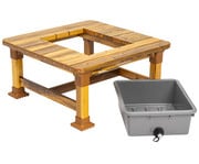 Outdoor Sand und Wassertisch quadratisch 7