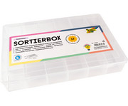 Sortierbox transparent mit 17 Fächern 1