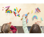 Betzold Weiche Kinderknete 8 Farben je 33 g 2