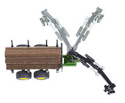 Siku John Deere mit Forstanhänger 1:50 2