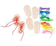 Fädelschuh inkl Schnüre 6er Set 2
