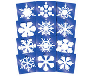 Schablonen Set Schneeflocken 12 Stück 1