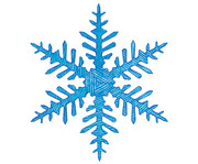 Schablonen Set Schneeflocken 12 Stück 4