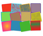 Rubbelplatten Pop Art 12 Stück 1