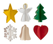 3D Holz Weihnachtsanhänger 24 Stück 2
