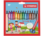 STABILO® Filzstifte Trio Scribbi 14er Set 1