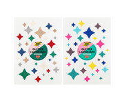 folia Glitterkarton Block 300 g/m² 24 x 34 cm 6 Farben 1