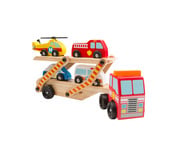 Auto Transporter aus Holz 1
