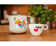 KREUL MUCKI Porzellanfreunde Set mit Porzellan Fingerfarben + Marker 2