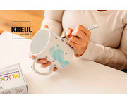 KREUL MUCKI Porzellanfreunde Set mit Porzellan Fingerfarben + Marker 3
