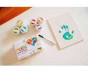 KREUL MUCKI Porzellanfreunde Set mit Porzellan Fingerfarben + Marker 6