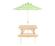Esschert Design Kinder Picknicktisch mit Sonnenschirm 2