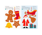 Prickel Vorlagen Nikolaus und Lebkuchen 10 Stück 1