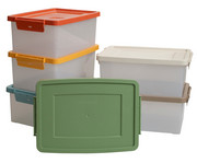 Betzold Aufbewahrungsbox 16 x 39 5 x 27 5 cm weiß transparent Naturfarben 5