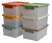 Betzold Aufbewahrungsbox 16 x 39 5 x 27 5 cm weiß transparent Naturfarben 6