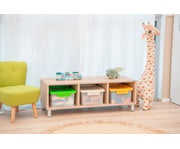 Betzold Aufbewahrungsbox 16 x 39 5 x 27 5 cm weiß transparent Naturfarben 7