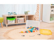 Betzold Aufbewahrungsbox 16 x 39 5 x 27 5 cm weiß transparent Naturfarben 4