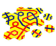 Betzold Streckenpuzzle Sechsecke 180 Karten 2