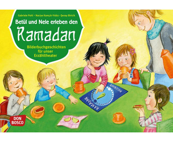 Betül und Nele erleben den Ramadan Kamishibai Bildkartenset