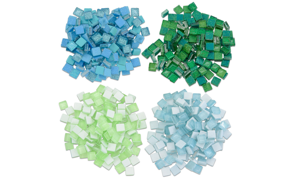Mosaiksteine Softglas, nachtleuchtend & glitter