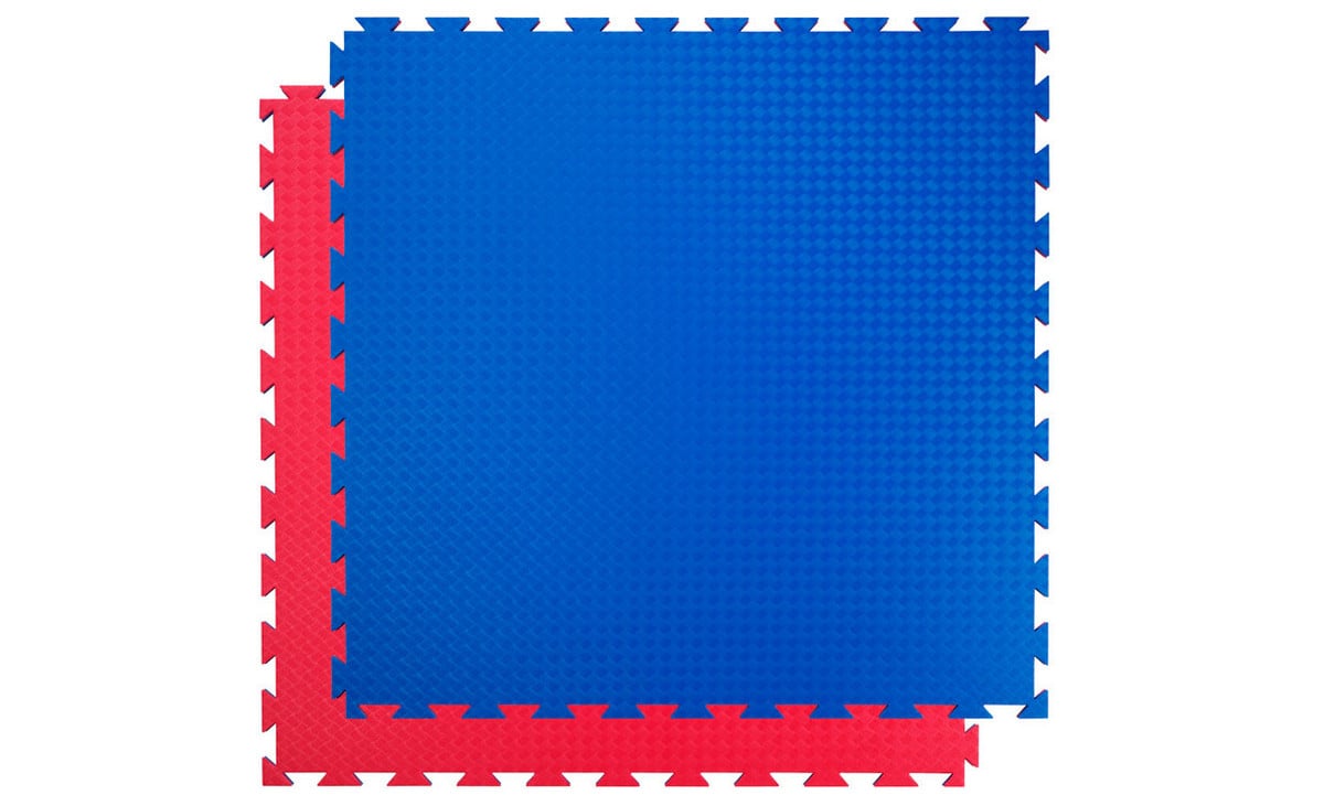 Sanoplay Soft Puzzlematte – Rutschfeste Sportfliese, 30x40 Cm, Rot, Beidseitig Nutzbar, Für Kinder & Sport