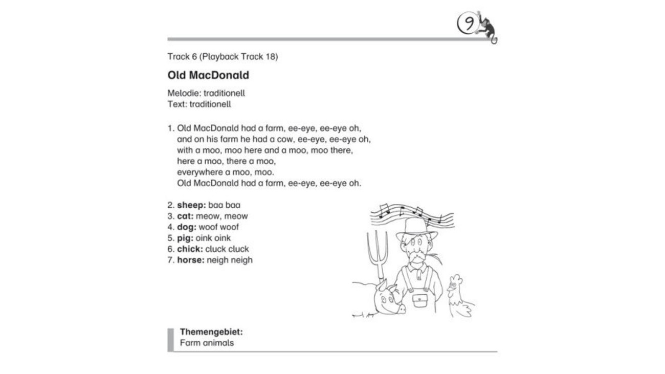 Englische Kinderlieder für die Volksschule, CD betzold.at