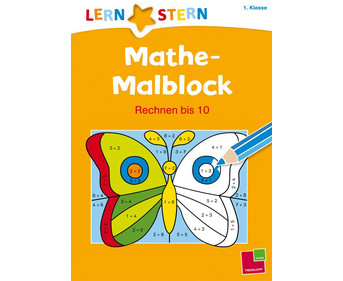 Lernstern Mathe Malblock Rechnen bis 10