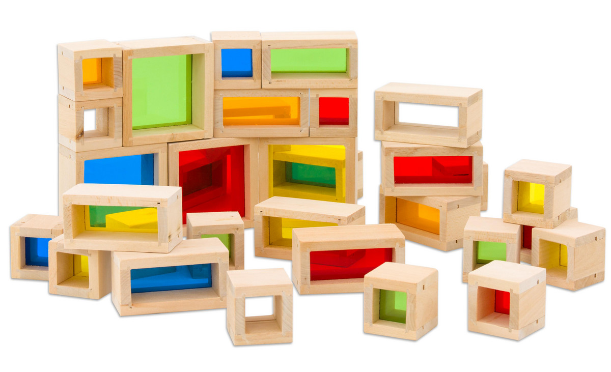 Bunte Fensterbausteine, 32-tlg.