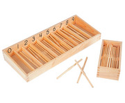 Betzold Stäbchen Box mit 19 cm langen Stäbchen 1