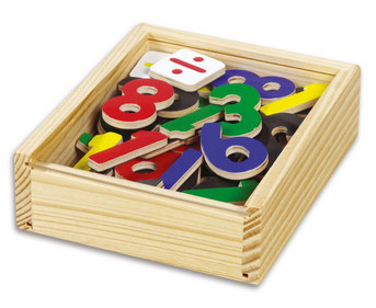 Betzold Magnetzahlen aus Holz 37 teilig