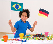 folia Blanko Papierfähnchen rechteckig 20 Stück 5