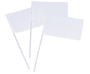 folia Blanko Papierfähnchen rechteckig 20 Stück 2