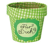 Pappmaché Blumentöpfchen blanko 10 Stück 7