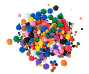 Bunte Pompon Bälle 525 Stück 1