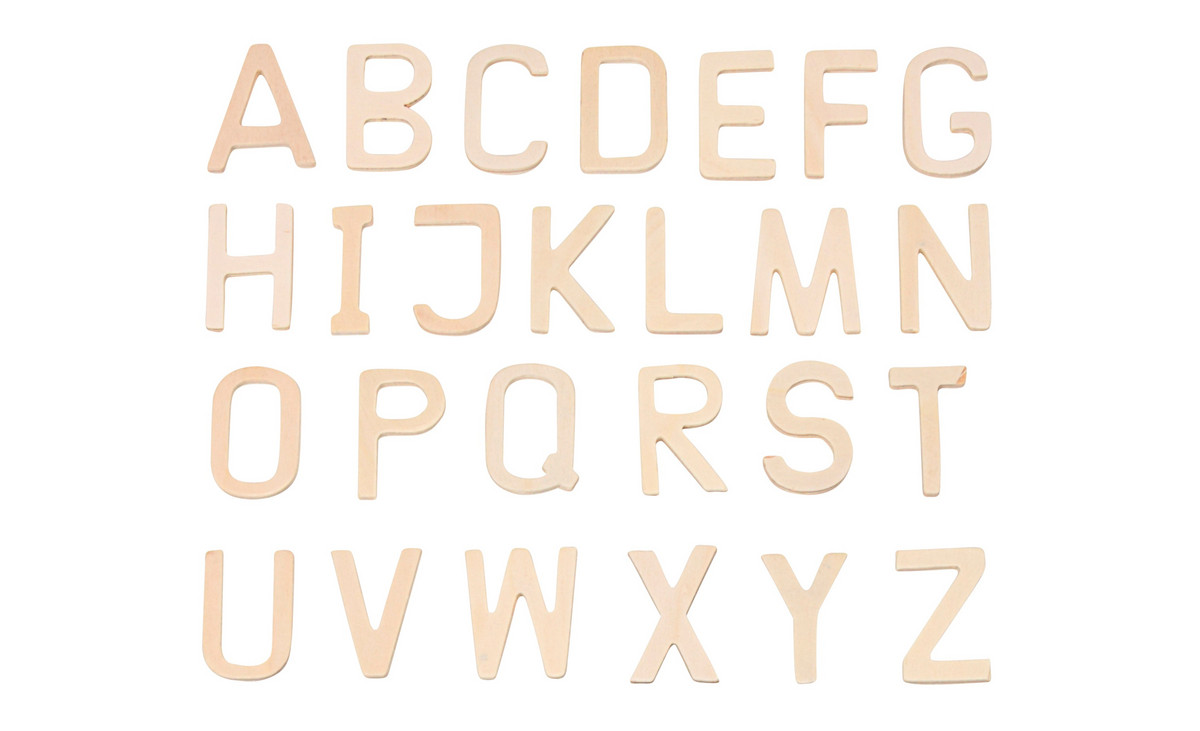 26 Holz-Buchstaben A - Z