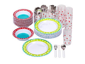 Betzold Kindergarten-Geschirr-Set, 60-teilig