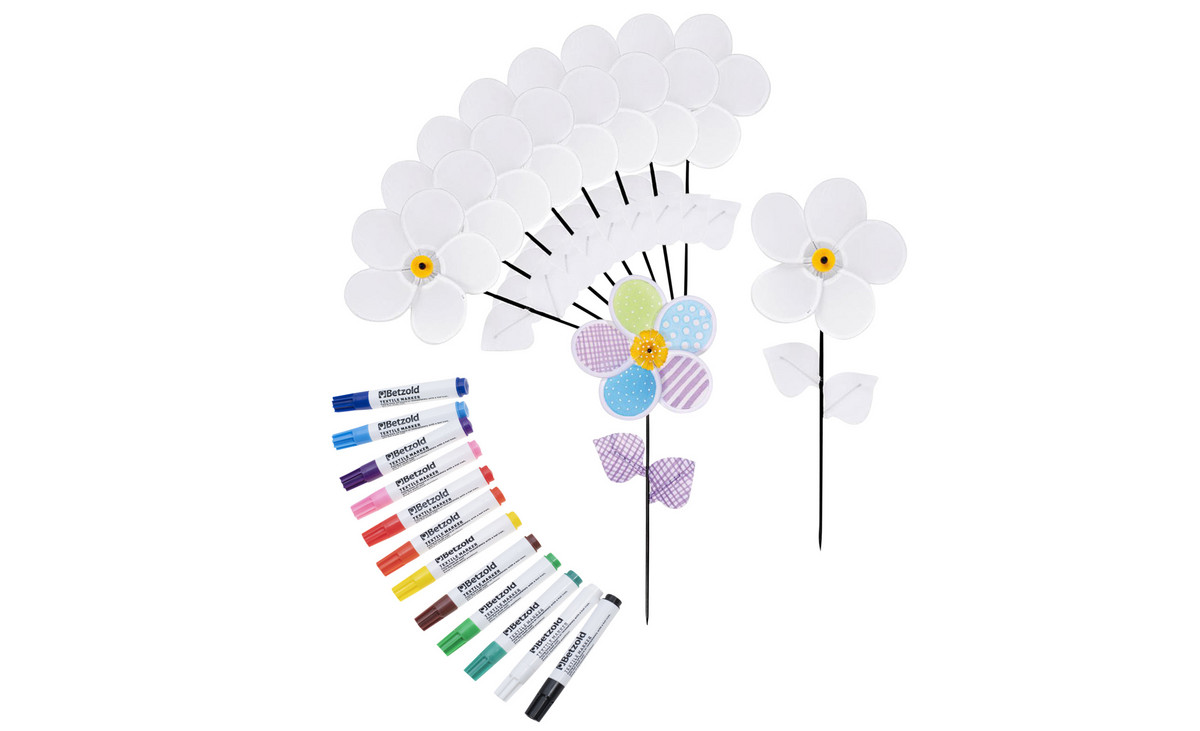 Betzold Bastelset Windrad-Blumen