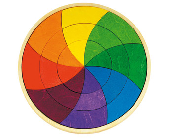 GRIMMS Geometrisches Puzzle Farbkreis Goethe